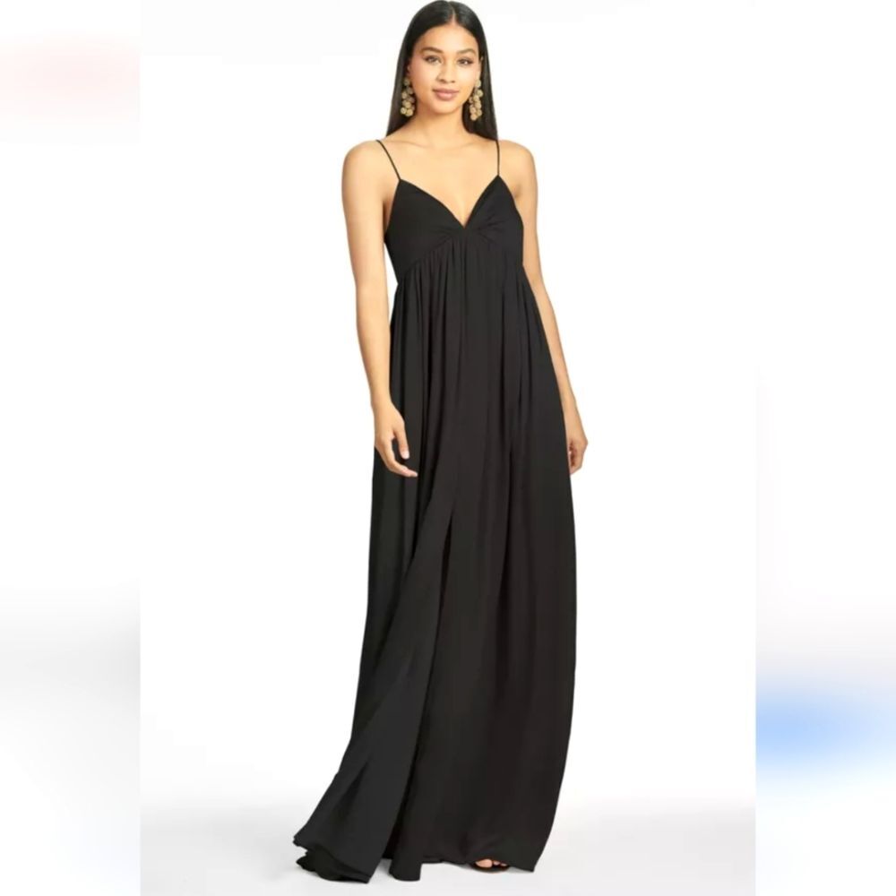 Sachin & Babi Jessica Black Maxi Slip Gown Size 6